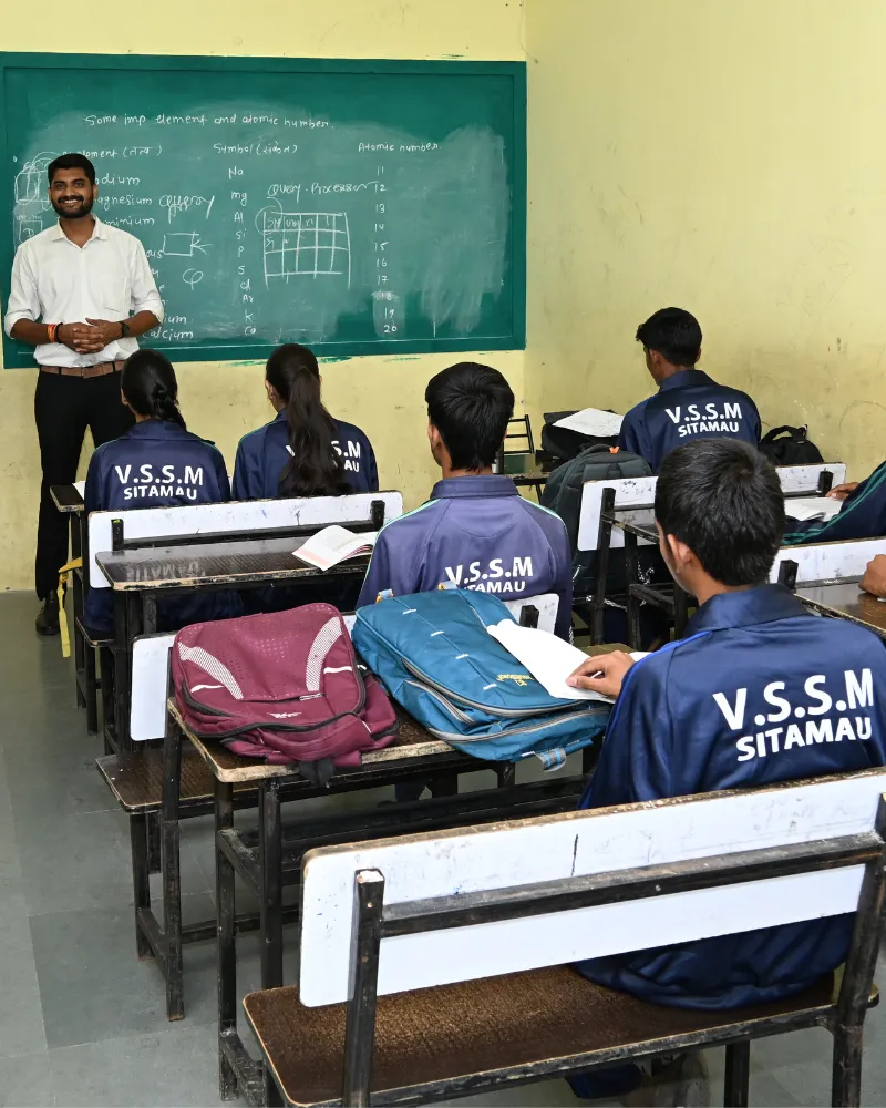 Higher Secondary students in a modern classroom or laboratory