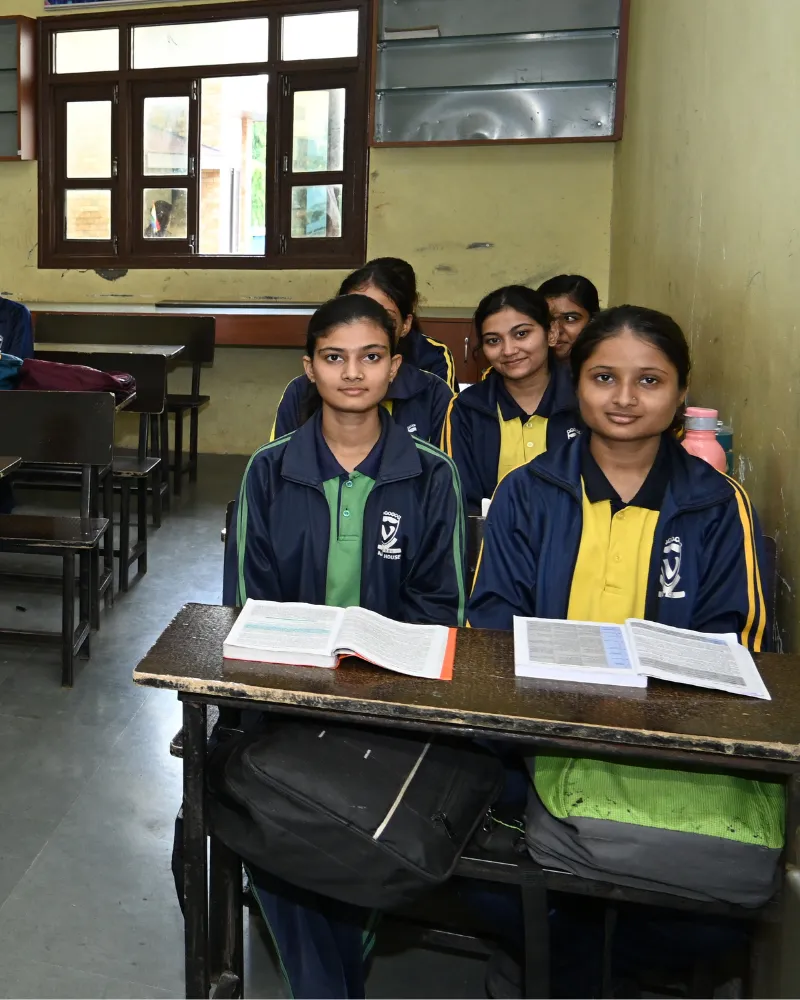 Higher Secondary students engaged in school activities and mentoring