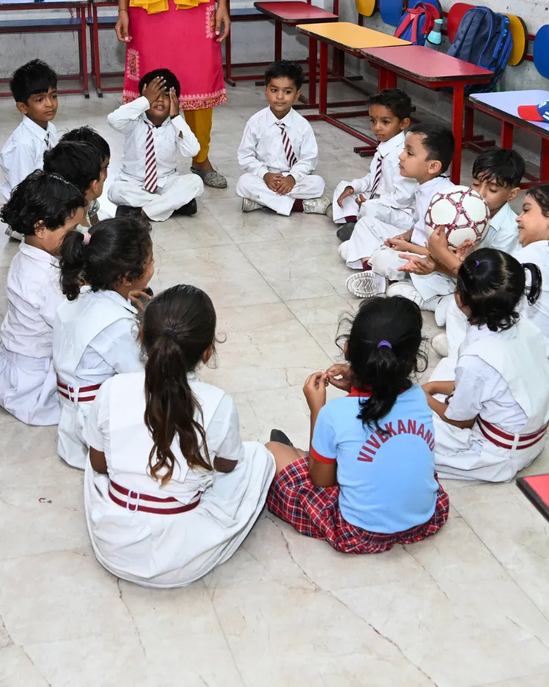 Children in play-based learning activity