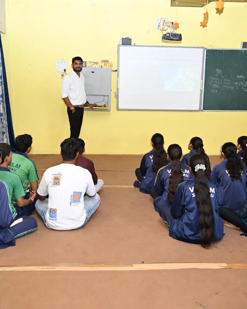 Secondary students preparing for board examinations in a modern classroom
